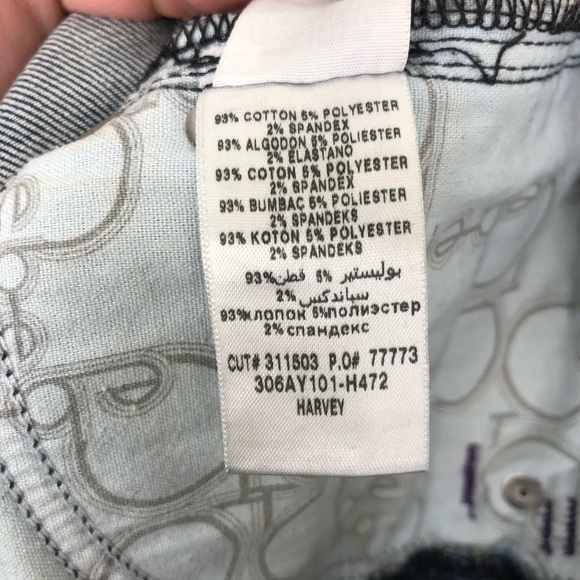 BEBE RHINESTONE SKINNY JEANS SZ 26 - Picture 8 of 8